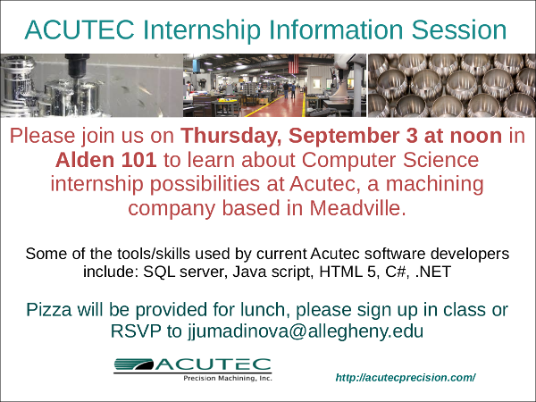 Acutec Internship Information Session