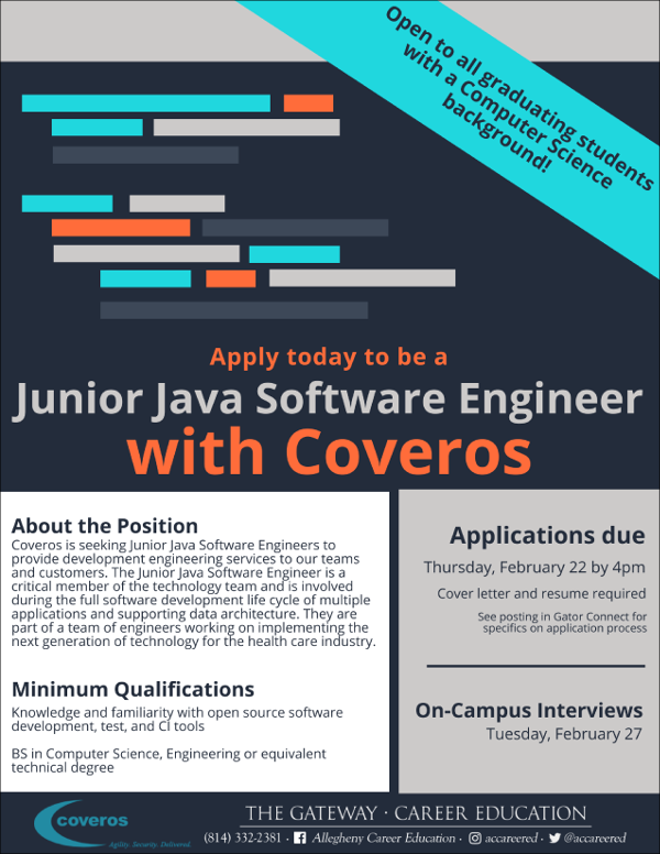 Software Engineer Position At Coveros